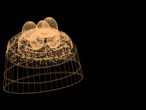 ケーキの装飾イースター 3Dモデル
