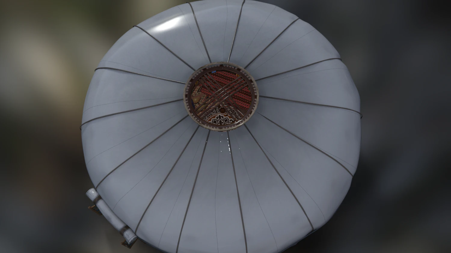Tent kazakh yurta 3D Model .c4d .max .obj .3ds .fbx .stl .blend