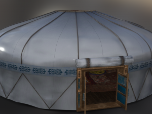 Tent kazakh yurta 3D 모델