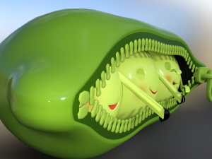 Peas in a pod 3D Model