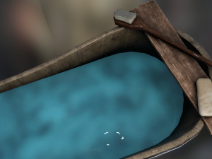 Wooden bathtub 3Dモデル