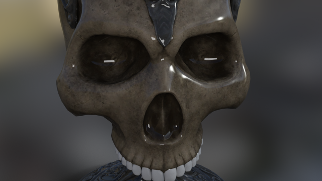 Goblet skull 3D Модель .c4d .max .obj .3ds .fbx .stl .blend 