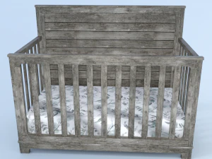 Ł&oacute;żeczko dziecięce Model 3D