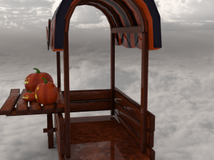 Halloween stall 3D 模型