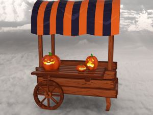 Halloween stall 3D 模型