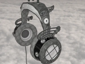 Steampunk headphones 3D Model