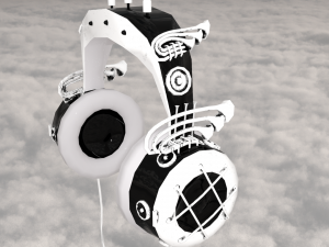 Steampunk headphones 3D मॉडल