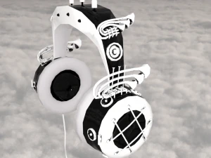 Steampunk headphones 3D Model