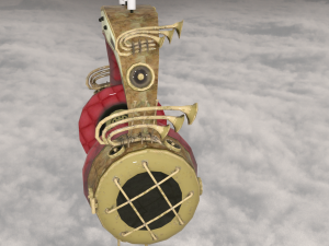 Steampunk headphones 3D मॉडल