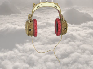 Steampunk headphones 3D Model