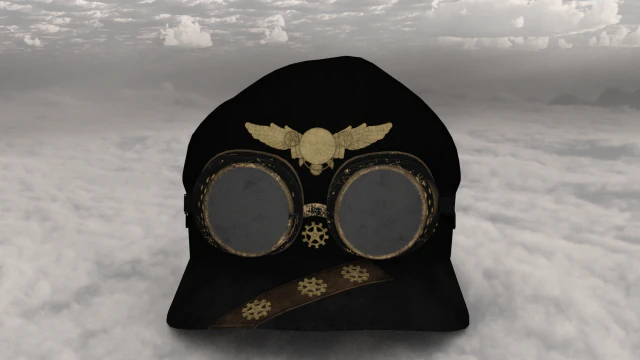 Chap&eacute;u de aviador Modelo 3D .c4d .max .obj .3ds .fbx .stl .blend 