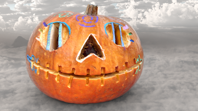 Halloween pumpkin Modello 3D .c4d .max .obj .3ds .fbx .stl .blend