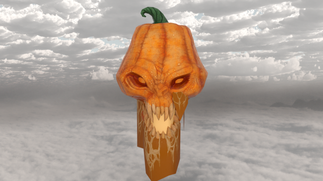 Pumpkin halloween scary Model 3D .c4d .max .obj .3ds .fbx .stl .blend 