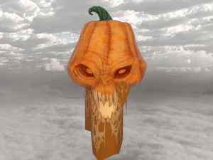 Balkabağı cadılar bayramı korkutucu 3D Model