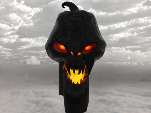 Pumpkin halloween scary 3D Model
