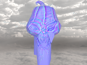 Pumpkin halloween scary Model 3D