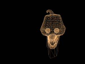 Pumpkin halloween scary Model 3D