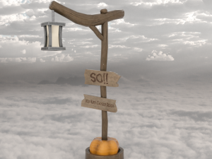 Halloween lantern decor 3D Model
