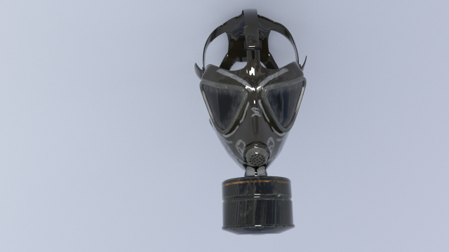 Gas mask 3D Model .c4d .max .obj .3ds .fbx .stl .blend 