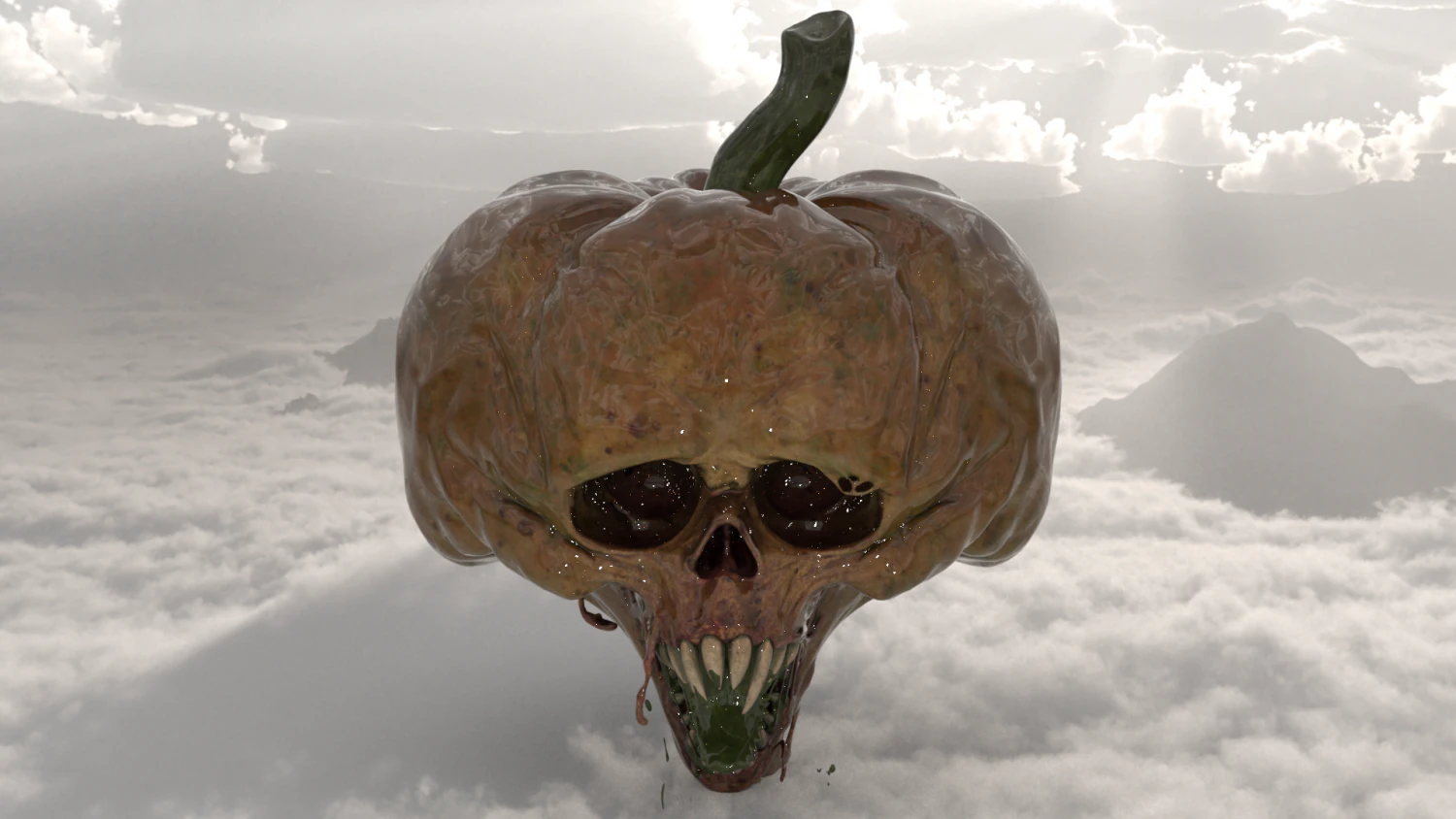 Halloween pumpkin 3D Model .c4d .max .obj .3ds .fbx .stl .blend 