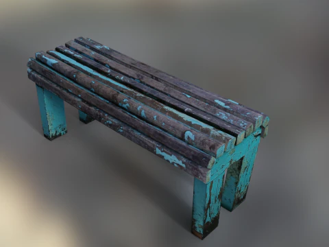 Parco delle panchine Modello 3D