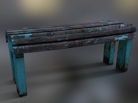 Bench park 3D Model