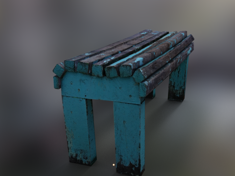 Bench park 3D Модель