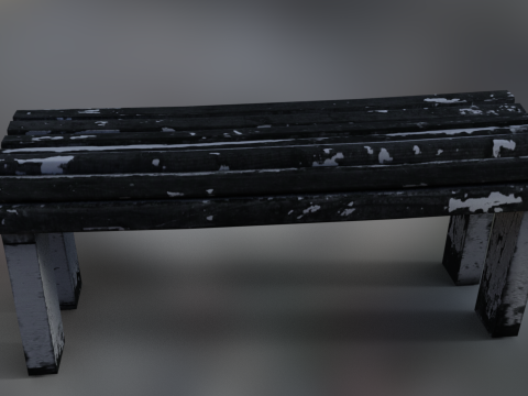 Bench park 3D Модель