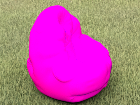 Beanbag poof furniture 3Dモデル