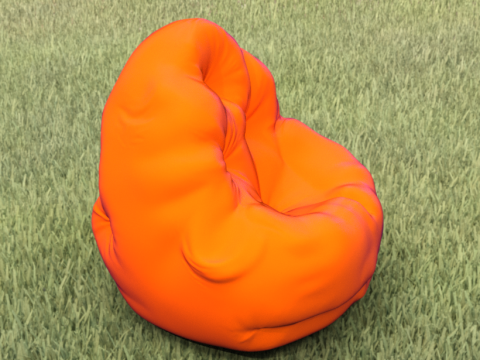 Beanbag poof furniture 3Dモデル