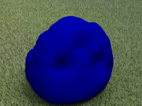 Beanbag poof furniture 3Dモデル