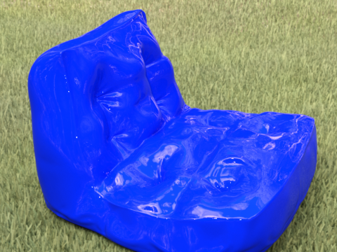 Beanbag poof christmas 3Dモデル