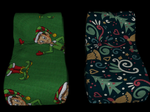 Beanbag furniture xmas 3D 模型
