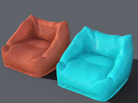 Beanbags chair 3Dモデル