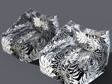 Beanbags chair 3D Model