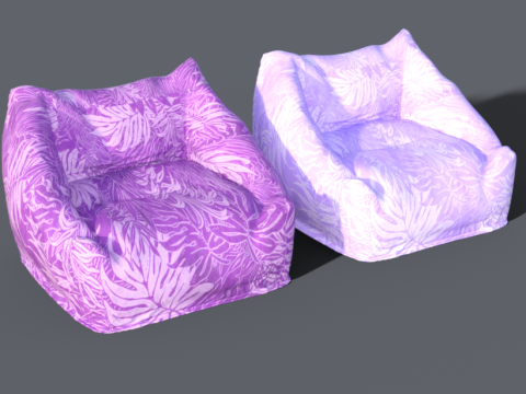 Beanbags chair 3D Model