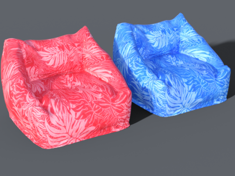 Beanbags chair 3D Model