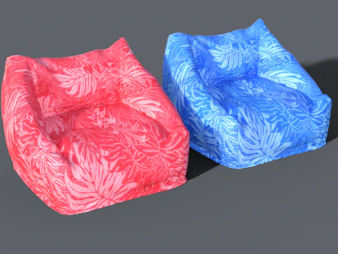 Beanbags chair 3D Model