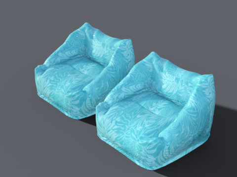 Beanbags chair 3D Model