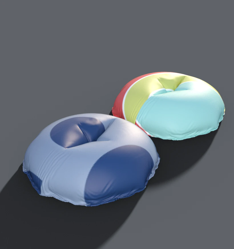 Beanbag chair 3D Model .c4d .max .obj .3ds .fbx .stl .blend 