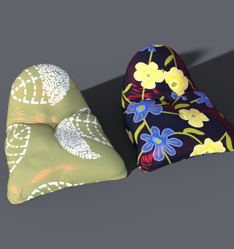 Beanbag pouf chair 3D Model .c4d .max .obj .3ds .fbx .stl .blend 