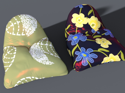 Beanbag pouf chair 3D Model