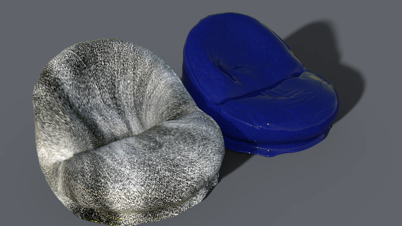 Bean bag 3D Model .c4d .max .obj .3ds .fbx .stl .blend 