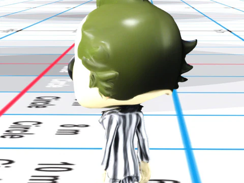 Chibi style version of Beetlejuice 3D Model