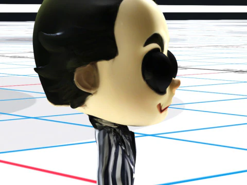 Chibi style version of Beetlejuice 3D Model
