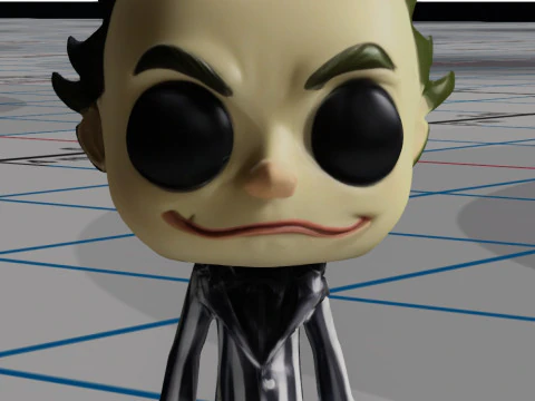 Chibi style version of Beetlejuice 3D Model