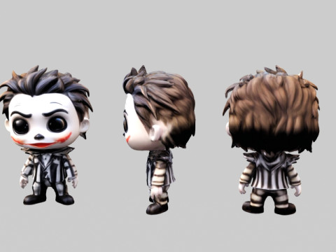 Beetlejuice chibi 3D मॉडल