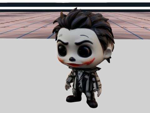 Beetlejuice chibi 3D मॉडल