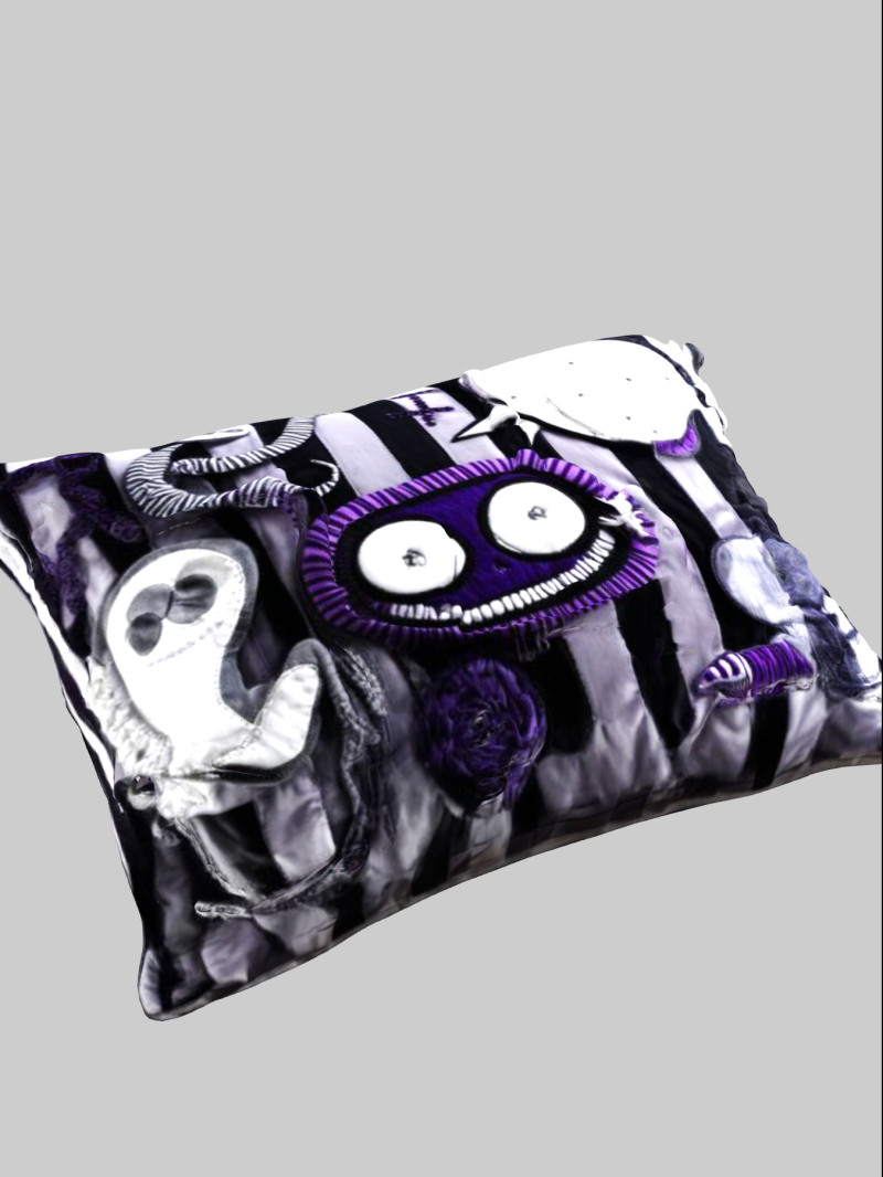 Beetle Stripes Pillow 3D 模型 .c4d .max .obj .3ds .fbx .stl .blend