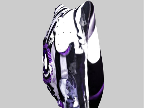 Beetle Stripes Pillow 3D 模型